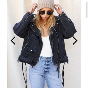 12th tribe Jet Setter Black Denim Jacket